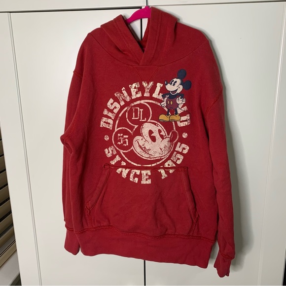 Disney Parks Original Mickey Mouse Graphic Hoodie Sweatshirt - Picture 1 of 13